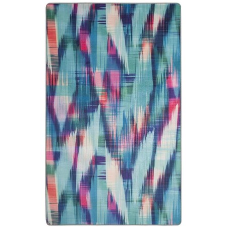 Safavieh 5 ft. - 1 in. x 7 ft. - 6 in. Daytona Power Loomed Rug Medium Rectangle - Turquoise & Fuchsia DAY118R-5